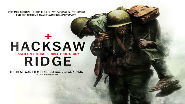 Promotional image for war movie Hacksaw Ridge