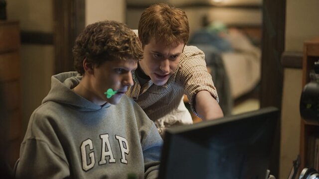 Promotional image for biographic movie The Social Network