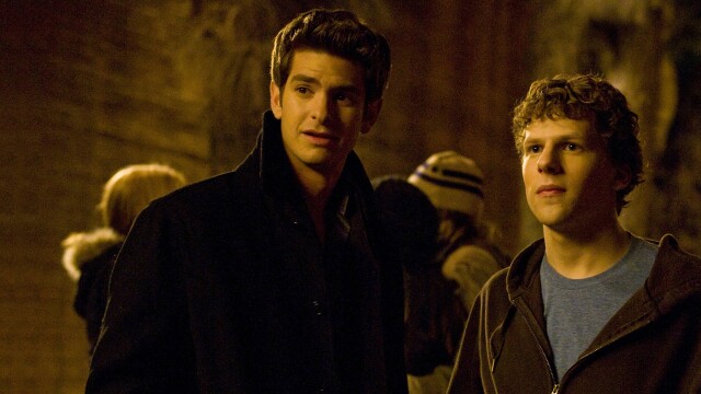 Promotional image for biographic movie The Social Network