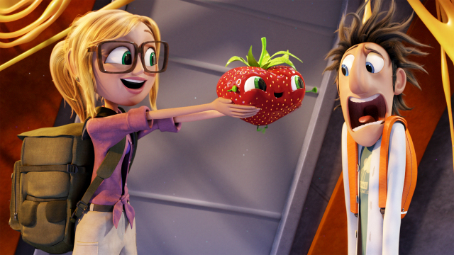 Promotional image for animated movie C;loudy with a Chance of Meatballs 2