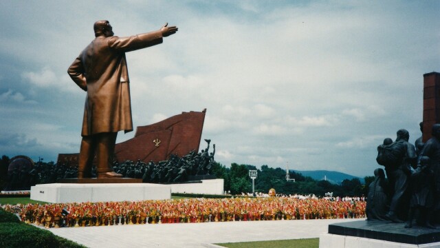 Playing Frisbee in North Korea