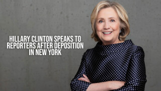 Hillary Clinton Speaks to Reporters After Deposition in New York