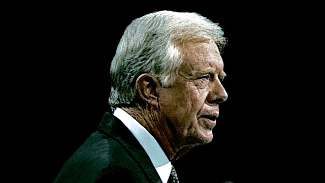 Jimmy Carter and Bill Clinton at Clinton Global Initiative