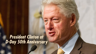 President Clinton at D-Day 50th Anniversary