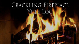 Crackling Fireplace Yule Log