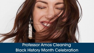 Professor Amos Cleaning - Black History Month Celebration