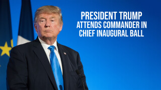 President Trump Attends Commander in Chief Inaugural Ball
