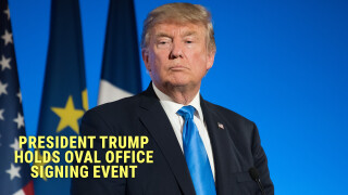 President Trump Holds Oval Office Signing Event