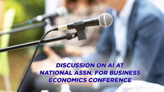 Discussion on AI at National Assn. for Business Economics Conference