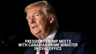 President Trump Meets With Canadian Prime Minister in Oval Office