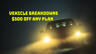 Vehicle Breakdowns: $300 Off Any Plan