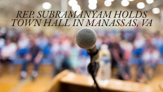 Rep. Subramanyam Holds Town Hall in Manassas, VA