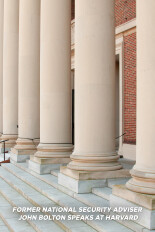 Former National Security Adviser John Bolton Speaks at Harvard