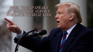 Pres. Trump Speaks at Memorial Service for Late Charlie Kirk