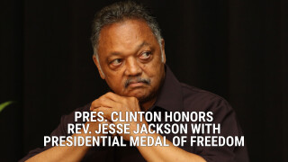 Pres. Clinton Honors Rev. Jesse Jackson With Presidential Medal of Freedom