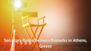 Secretary Rubio Delivers Remarks in Athens, Greece