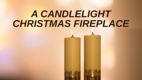 A Candlelight Christmas Fireplace
