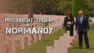 President Trump at Normandy