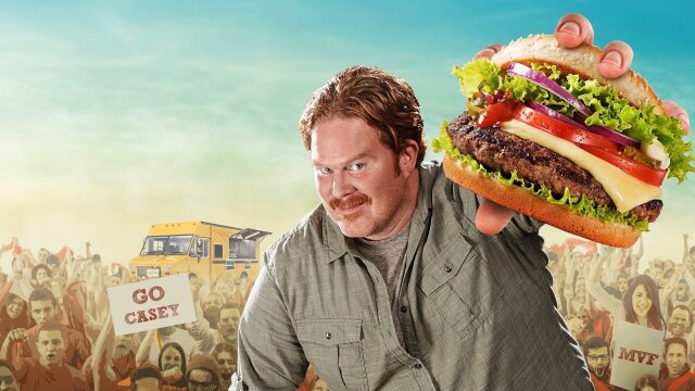 Promotional image for cooking show Man v. Food.