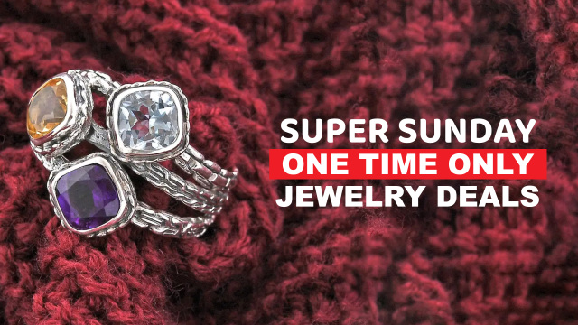 Super Sunday One Time Only Jewelry Deals